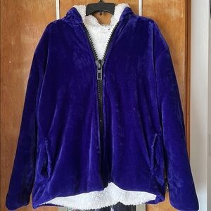 Purple Zip-Up Super Plush Hoodie